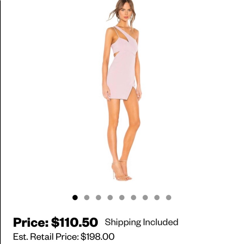 X NAVEN MAUVE CUTOUT COCKTAIL DRESS